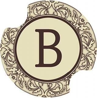 Thirstystone Monogram B Car Cup Holder Coaster by Thirstystone