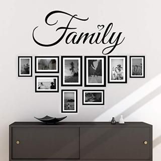 Family Wall Decal Quotes Sayings Family Words Sign Decor for Living Room Wall Ar
