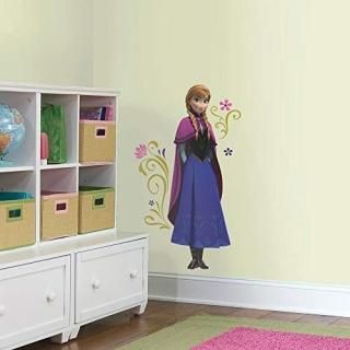 RoomMates RMK2737GM Frozen's Anna with Cape Giant Peel and Stick Wall Decals Ice