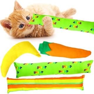 Youngever 4 Pack Cat Kicker Toys Kitty Kick Stick Catnip Cat Toys Cat Kick Toy I