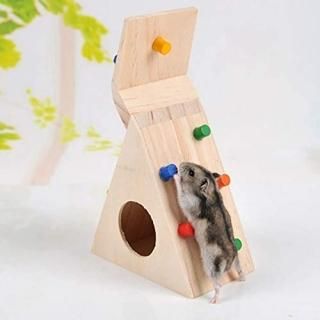 Hamster Climbing Toy Wooden House for Pet Dwarf Hamster Gerbil Rat Small Animal 