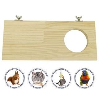 Wood Stand Platform Pet Perch Shelf Board for Parrot Budgie Cockatiel Conure Ham