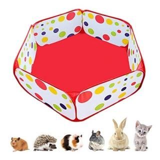 Portable Small Animals Playpen Outdoor/ Indoor Pop Open Pet Exercise Fence Guine