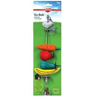 Super Pet Ka-Bob Chew Holder Fun Refillable Treat Holder for Wire Cage Large