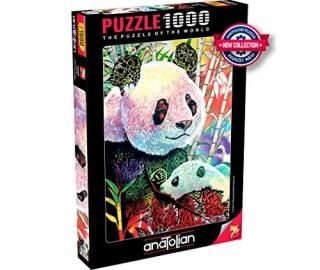 Anatolian Puzzle - Rainbow Panda - 1000 Piece Jigsaw Puzzle #1099 Multicolor