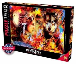 Anatolian Puzzle - Wolf Maiden - 1500 Piece Jigsaw Puzzle #4562 Multicolor