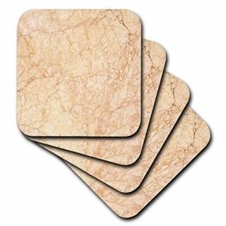 set-of-8-Ceramic - 3dRose cst_112129_4 Crema Valencia Marble-Ceramic Tile Coaste