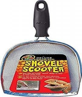 Zoo Med Deluxe Shovel Scooper Wide Low Profile for Cleaning Sand Type Substrates