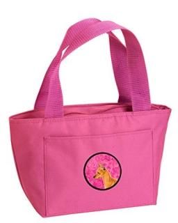 Caroline's Treasures SS4742-PK-8808 Pink Min Pin Lunch Bag or Doggie Bag SS4742-