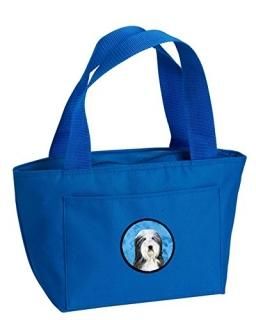 Caroline's Treasures SS4773-BU-8808 Blue Bearded Collie Lunch Bag or Doggie Bag 