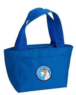 Caroline's Treasures SS4754-BU-8808 Blue Fox Terrier Lunch Bag or Doggie Bag SS4