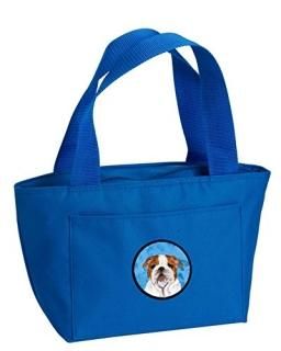 Carolines Treasures SS4760-BU-8808 Blue Bulldog English Zippered Insulated Schoo