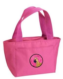Caroline's Treasures LH9355PK-8808 Pink Great Dane Lunch Bag or Doggie Bag LH935