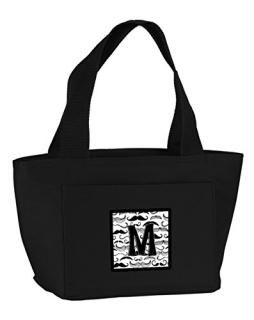 Caroline 's Treasures cj2009-mbk-8808?Letter M MoustacheInsulated LunchХåL