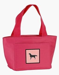 Caroline's Treasures BB3608PK-8808 Black Labrador Retriever Checkerboard Pink In