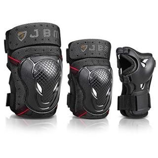JBM Youth BMX Bike Knee Pads and Elbow Pads with Wrist Guards Protective Gear Se