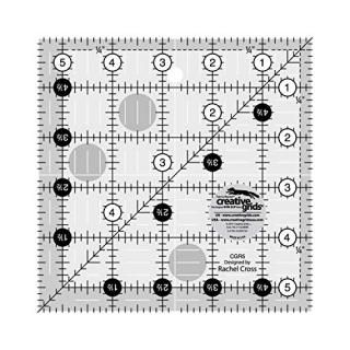 Creative Grids Quilting Ruler 5 1/2 Square by Creative Grids