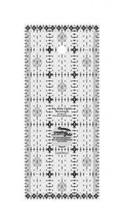 Creative Grids Ruler Itty Bitty Eights 3x7 Rectangle Ruler Use on Dark and Light