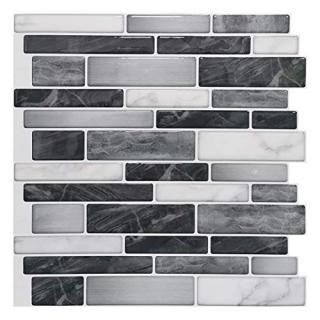 Art3d 10-Sheet Self-Adhesive Tile Backsplash for Kitchen Vinyl Decorative Tiles 