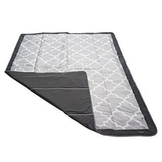 JJ Cole Water-Resistant Outdoor Blanket With Adjustable Bag Strap Stone Arbor 7'