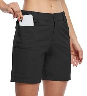 Willit Women's Hiking Cargo Shorts Stretch Golf Active Shorts Outdoor Summer Sho