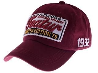 Anna-Kaci Unisex Vintage Paw Patch Embroidery Baseball Cap Distressed Summer Ven