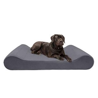 Furhaven Memory Foam Pet Bed for Dogs and Cats - Luxe Lounger Microvelvet Contou