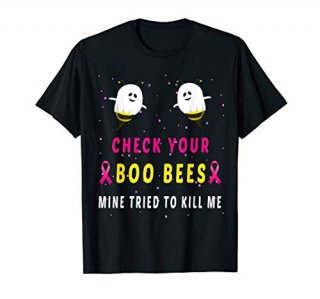 Check Your Boo Bees Mine Tried To Kill Me Halloween Gift T-Shirt