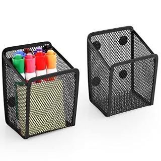 2 Pack Magnetic Pencil Holder Extra Strong Magnets Mesh Marker Holder Generous C