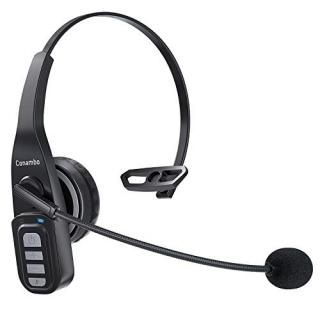 Trucker Bluetooth Headset 5.0 with Microphone Noise Cancelling Wireless Phone He