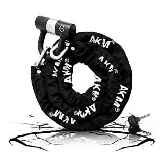 AKM Security Bike Chain Lock Cut Proof Heavy Duty Bicycle Lock with 16mm U LockM