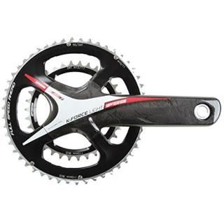 FSA K-Force Light ABS EVO386 Road Bicycle Crankset Black/Red Logo - 39/53t-172.5