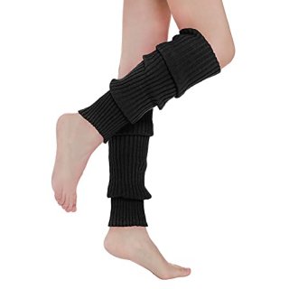 Leg Warmer Knit Leg Warmers for Women Leg Warmers Goth Black Leg Warmers 80s Acc