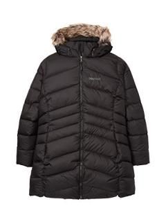 Marmot Women's Montreal Knee-Length Down Puffer Coat Fill Power 700 Jet BlackSma
