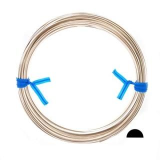 18 Gauge 925 Sterling Silver - 18 Gauge 925 Sterling Silver Wire Half Round Dead