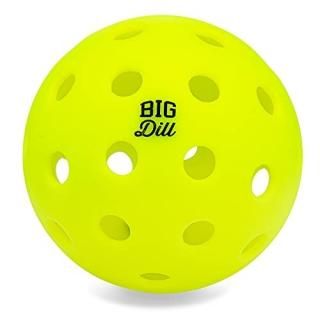 Big Dill Pickleball Co. Relish Outdoor Pickleballs Balls 40 Holes with Bag Pack 