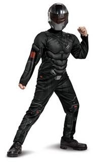 Snake Eyes Costume for Kids Official GI Joe Costume with Muscles and Mask Child 