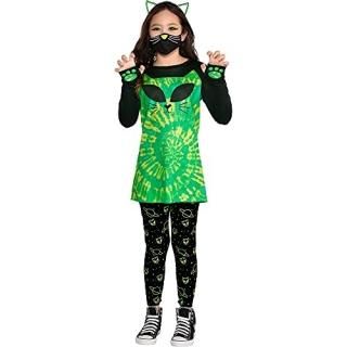 Cosmic Kitty Girl Costume  Large 12-14  4 Pcs.