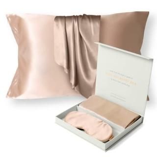 Colorado Home Co Silk Pillowcase for Hair and Skin - Champagne Queen Size 100% S