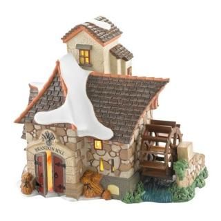 Department 56 Dickens Village Brandon Mill Lit House 6.1-Inch 