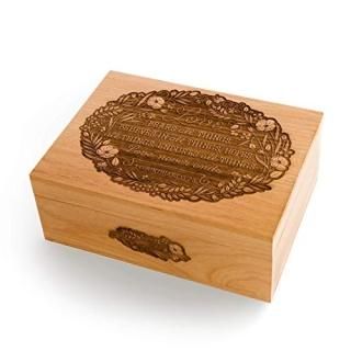 Love Never Ends Wood Keepsake Box Personalized Custom Gifts Anniversary Wedding 