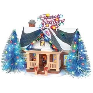 Department 56 Original Snow Village Brite Lites Holiday House Lit Building 6.69 