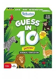 Skillmatics Card Game  Guess in 10 Junior Animal Kingdom  Gifts Super Fun & Educ
