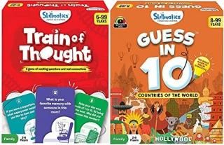 Skillmatics Train of Thought + Guess in 10 Countries of The World Bundle  Card G