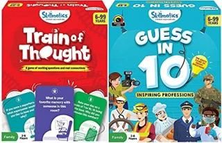 Skillmatics Train of Thought + Guess in 10 Inspiring Professions Bundle  Card Ga