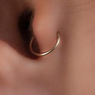 Tiny Gold tragus hoop - 20 gauge snug tragus piercing thin tragus ring - Gold fi