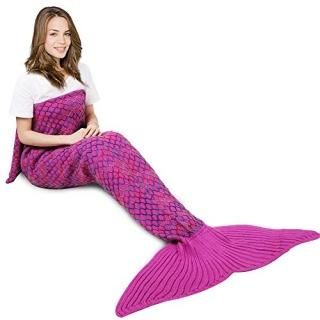 AmyHomieAmyHomie Mermaid Tail Blanket Mermaid Blanket Adult Mermaid Tail Blanket