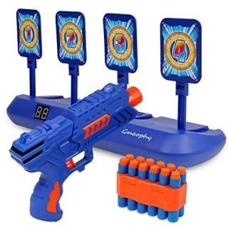 Digital Shooting Targets with Foam Dart Toy Shooting Blaster  4 Targets Auto Res