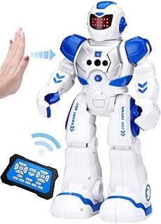 KingsDragon Robots Toy for Kids RC Gesture Sensing Toy Interactive Walking Singi