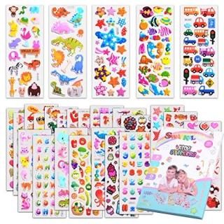 Kids Stickers 1000+ 40 Different Sheets 3D Puffy Stickers for Kids Bulk Stickers